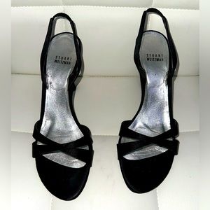 STUART WEITZMAN Satin Sling Back Heels